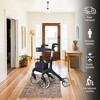 Foldable Wheeled Walker with Adjustable Height, 9-Inch Front and 8-Inch Rear Wheels, 300 lb Capacity - 2 of 3