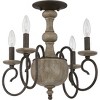 Castile 4-Light Rustic Black Semi-Flush Mount Light - 2 of 4