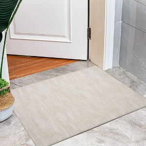 Modern Solid Area Rug Washable Rug Stain Resistant Non-Slip Rug for Living Room Bedroom - 1 of 4