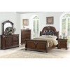 NicBex 17 inch Wide Nightstand with 3 Drawers,Modern Side Table with Metal Handles,Bedside Table for Bedroom,Living Room,Brown/Walnut - 2 of 4