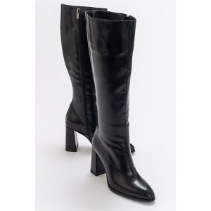 Decer - Black Knee High Boot (Women) black cilt 9 Forever & Always Shoes US - 1 of 4