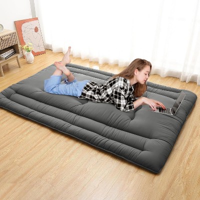 Nasitip Futon Mattress, Japanese Floor Mattress Foldable Tatami Mat, Roll Up Floor Bed Mattress/ Floor Play Mat, for Dorm House Guest