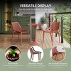 WestinTrends Playa 5-Piece Outdoor Square Dining Table Patio Set with Stackable Patio Dining Chairs - 4 of 4