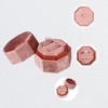 Unique Bargains Octagon Velvet Ring Box 2 Slots for Wedding Ceremony Proposal Engagement Birthday 1 Pc - 3 of 4