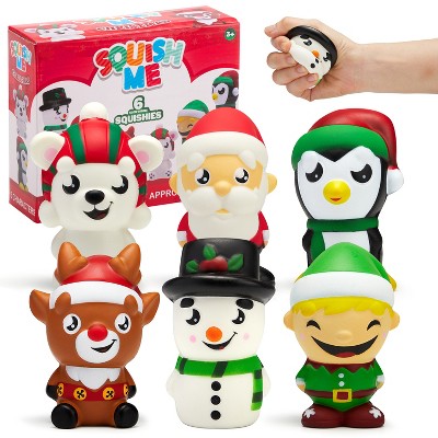 Joyfy 6-Pack Christmas Squishy Toys – Jumbo Slow-Rise Stress Relief Characters (3.6”-5”)