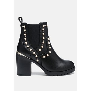 Cherin Pearl Studded Chelsea Boots - 1 of 4