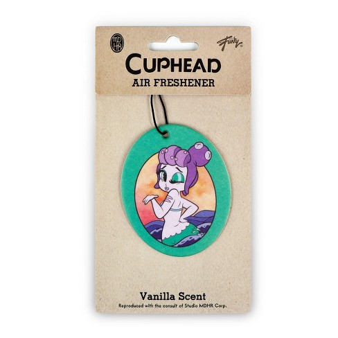 Cuphead Double-Sided Airplane Air Freshener (New Car Scent)