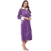 Casual Nights Women's Zip Front Plush Fleece Robe - 2 of 4