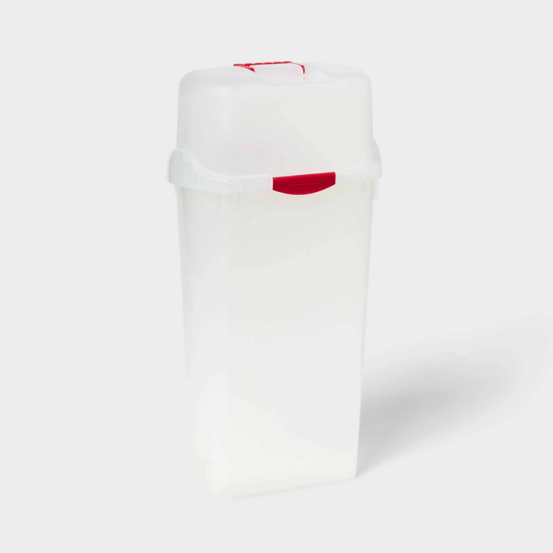 30" Clear Vertical Wrap Box Clear Lid with Red Handle and Latch - Brightroom™