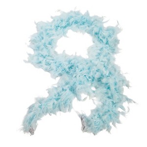 Morris Costumes 6 Ft Feather Boa Halloween Costume Accessories - Blue One Size - 1 of 2