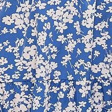 blue white print