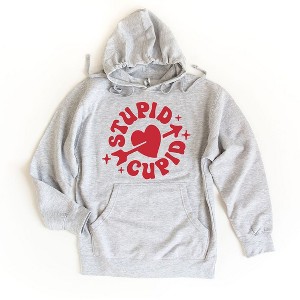 Simply Sage Market Women's Graphic Hoodie Stupid Cupid - 1 of 3