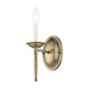 Livex Lighting Williamsburgh 1 - Light Wall Light in  Antique Brass - 2 of 4