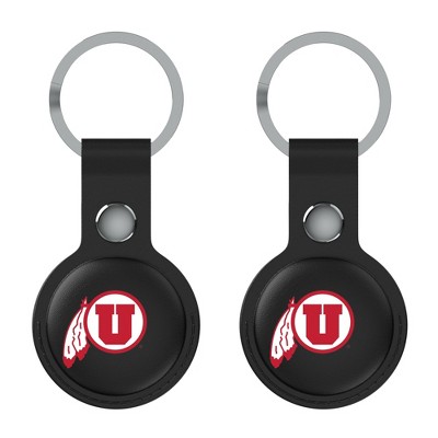 Keyscaper NCAA Big 12 Universities Insignia Black Airtag Holder 2-Pack