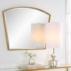 Uttermost Boundary Gold Arch Mirror – Iron & MDF Frame with Beveled Glass, 36"×31.625", Indoor Use - 2 of 4