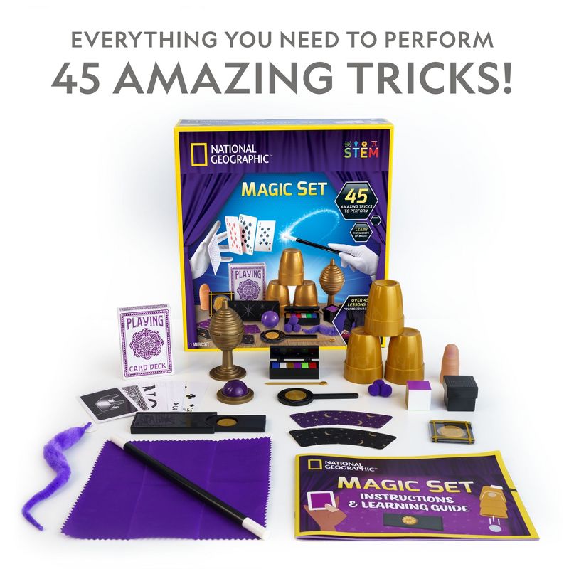 NATIONAL GEOGRAPHIC Kids Magic Set - 45 Magic Tricks for Kids to Perform with Step-By-Step Video Instructions, 3 of 8