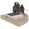 vidaXL Floating Corner Shelves 4 pcs Oak 13.8"x13.8"x1.5" MDF - 4 of 4