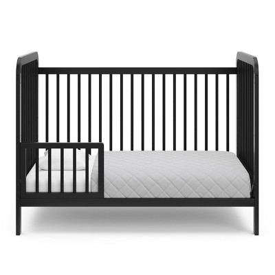 Storkcraft Pasadena Black Pine Wood 3-in-1 Convertible Crib