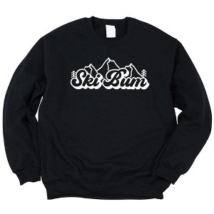 Simply Sage Market Women's Graphic Sweatshirt Ski Bum Mountains - 1 of 3