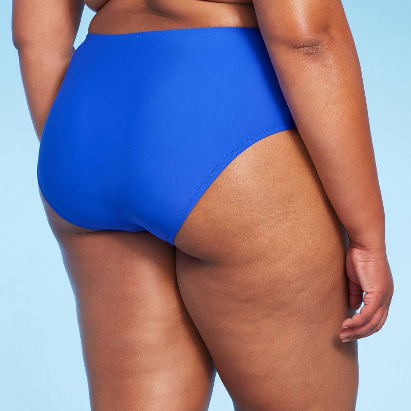 Women's Medium Coverage Hipster Bikini Bottom - Wild Fable™ Blue, 3 of 5