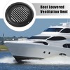 Unique Bargains Round Marine Boat Louvered Ventilation Vent Black 6 inch 3 Pcs - 2 of 4