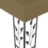 vidaXL Gazebo Taupe Steel 9.8 x 9.8 feet UV-resistant materials Canopy - 3 of 4