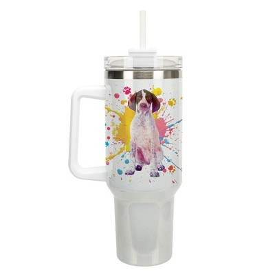 100 North Not My First Rodeo Rope & Ride Country Cowboy Wrap-Around 40 Oz. Stainless Steel Water Bottle Coffee Mug, Spill & Leak Resistant, Travel