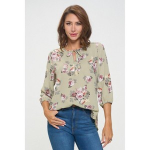 WEST K Women's Sophia Three Quarter Sleeve Blouse - 1 of 4