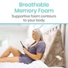 Xtra Comfort Bed Wedge Pillow Folding Memory Foam Incline Cushion System for Back and Legs - White - 2 of 4
