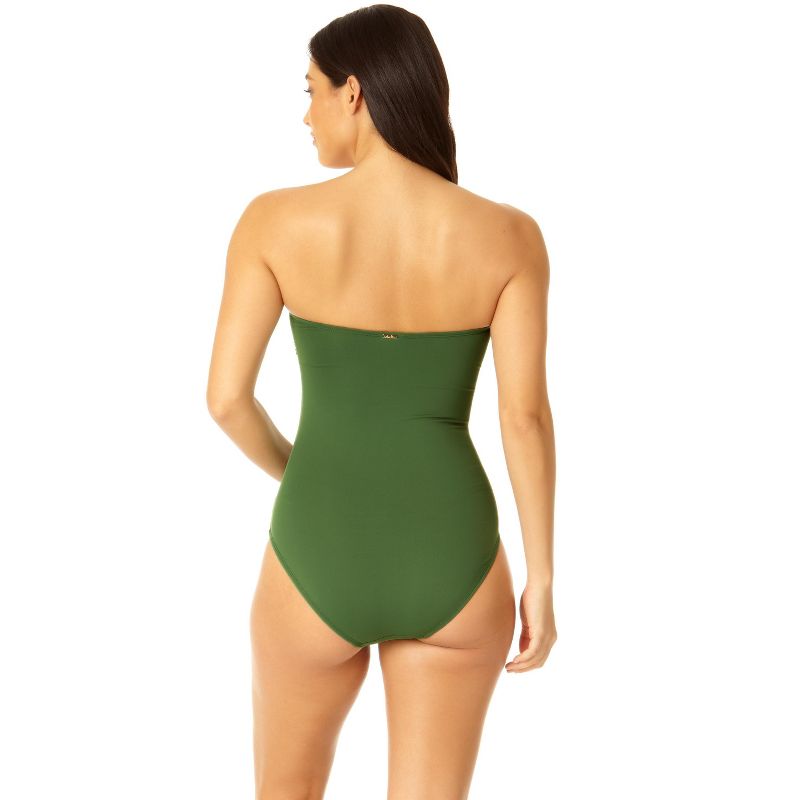 Anne Cole - Women's Twist Front Shirred One Piece Swimsuit, 3 of 9