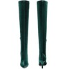 Perphy Women's Faux Velvet Pointy Toe Stiletto Heels Over the Knee High Boots - 2 of 4