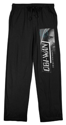 Star Wars Obi-Wan Kenobi Jedi Knight Men's Black Sleep Pajama Pants