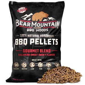 Bear Mountain BBQ 100% Natural Hardwood Pellets for Smokers and Outdoor Grills - 1 of 4