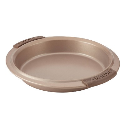 Anolon Advanced Bronze Bakeware 9" Nonstick Round Cake Pan with Silicone Grips