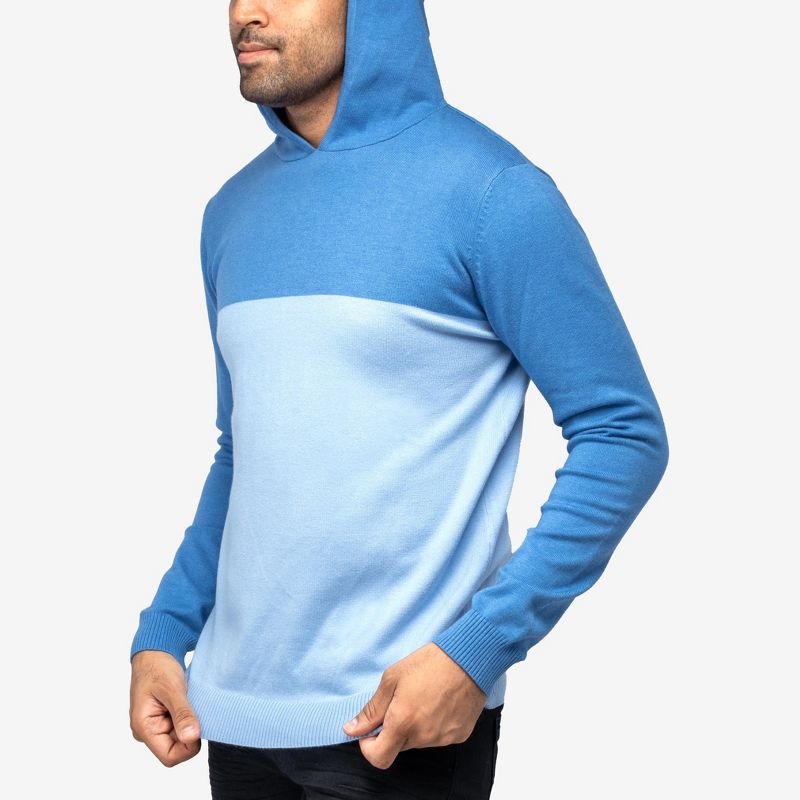 X RAY Men's Hooded Long Sleeve Sweatshirt Solid Casual Pullover Hoodie Sweater, 3 of 6