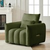 Racxily Teddy fabric sofa, modern lounge chair, upholstered with a pillow, apartment, office, living room and bedroom - 2 of 4