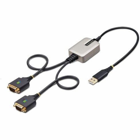 StarTech.com 2-Port USB to Serial Adapter Cable, COM Retention, FTDI, Model 2P1FFCUSBSERIAL - image 1 of 4