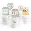 Big Dot of Happiness World Awaits - Dessert Cupcake Toppers - Travel Themed Party Clear Treat Picks - Set of 24 - 2 of 4