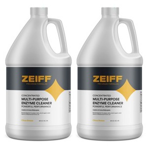 Zeiff Pro-Grade Multi-Purpose Enzyme Cleaner - Powerful Cleaning & Odor Eliminating Formula For Professional & Home Surfaces, 1 Gallon, Fresh Citrus, - 1 of 4