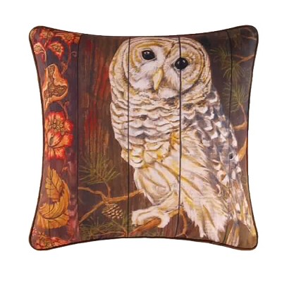 C&F Home 18" x 18" Owl Digital Print Pillow