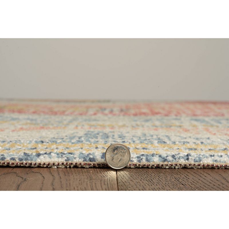 Great Zero Barlow Rug Off White/Red - Linon, 6 of 11