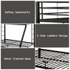 NicBex Twin XL over Queen Bunk Bed Metal Bed Frame with Ladder and Full Length Guardrail, Space Saving, No Box Spring Required, Black - 4 of 4