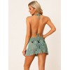 Allegra K Women's Summer Beach Hollow Out Crochet Knit Cami Top Mini Skirt Bikini Sets 2 Pcs - 4 of 4