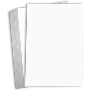Hamilco White Cardstock Thick 11x17 Paper - Heavy Weight 110 lb Cover Card Stock 25 Pack (Bright) - 1 of 4