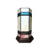 Chloe Lighting Chester Tiffany-glass Accent Pedestal 1 Light Table Lamp 14 Inch Tall - 3 of 4