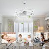 Bella Depot 24" Modern Black LED Ceiling Fan with Dimmable Light, 6-Speed Reversible with Remote and APP Control - 4 of 4