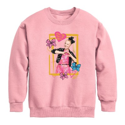 JoJo Siwa Jojo Love Graphic Long Sleeve Fleece Sweatshirt - Mauve - 2T