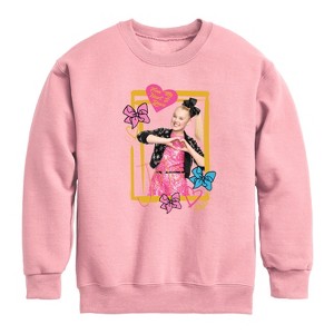 JoJo Siwa Jojo Love Graphic Long Sleeve Fleece Sweatshirt - Mauve - 2T - 1 of 2