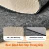 VEVOR - Slip-Resistant Rug Pad - Protective Cushioning Carpet Pad - 9' x 12' - 1/4"Thick - Dual Surface - Polyester Felt + Latex - Gray - 4 of 4