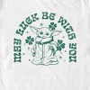 Men's Star Wars: The Mandalorian St. Patrick's Day Grogu May Luck be with You Retro T-Shirt - 2 of 4